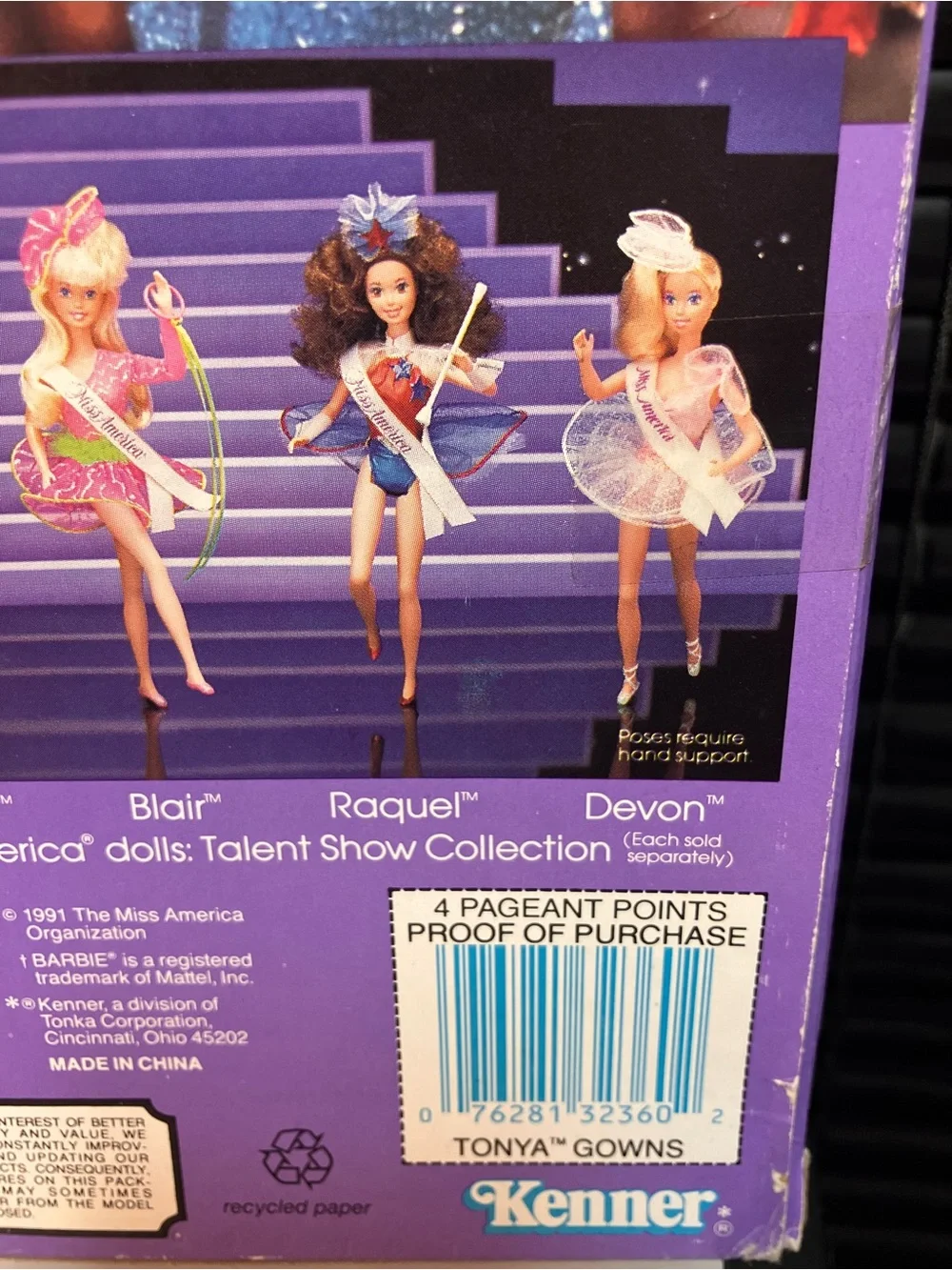 Barbie Miss America Doll in Pink and Purple Gown